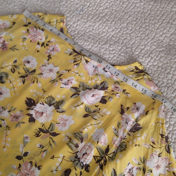 Faithful The Brand US8 Size L Yellow Floral Dress - Picture 8 of 15